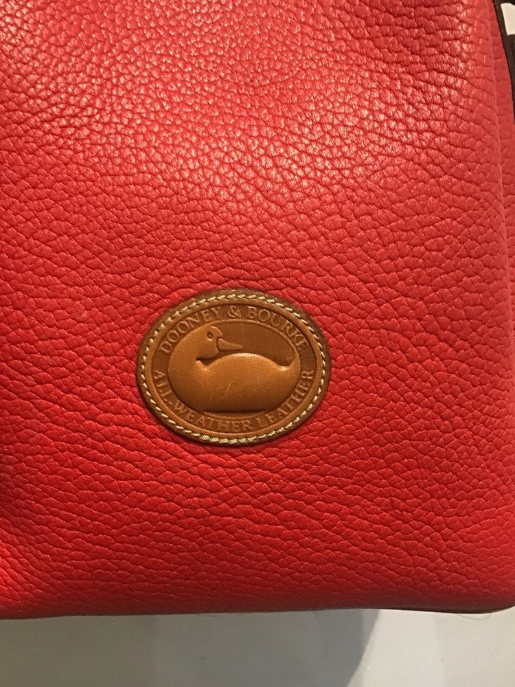 Dooney and Bourke Red Leather Knapsack PURSE
