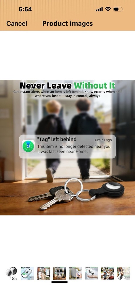 Air Tracker Tags-2 Pack Compatible with Apple Find My (iOS Only) Bluetooth Track