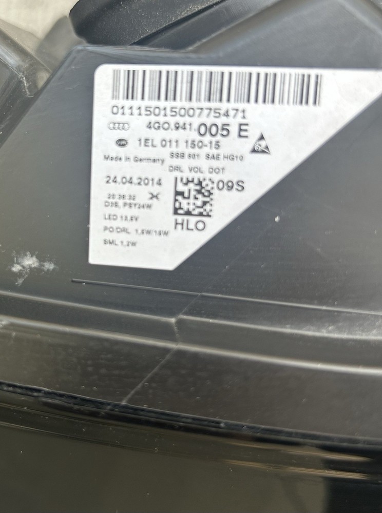 2012-2015 Audi A6 S6 Left Headlight LED OEM 4GO.941.005 E