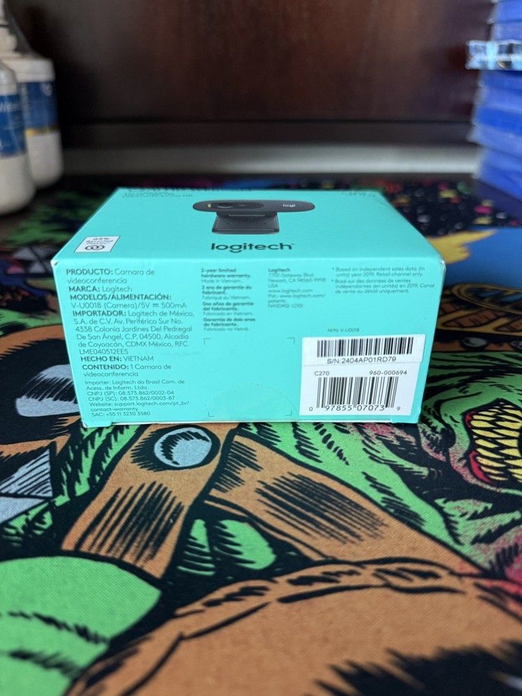 Logitech C270 HD Untested Unopened