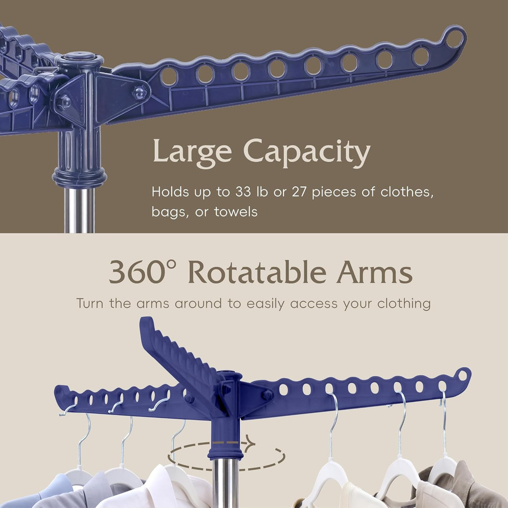 Clothes Drying Rack, Foldable Laundry Drying Rack, Indoor 59-Inch Drying Rack...