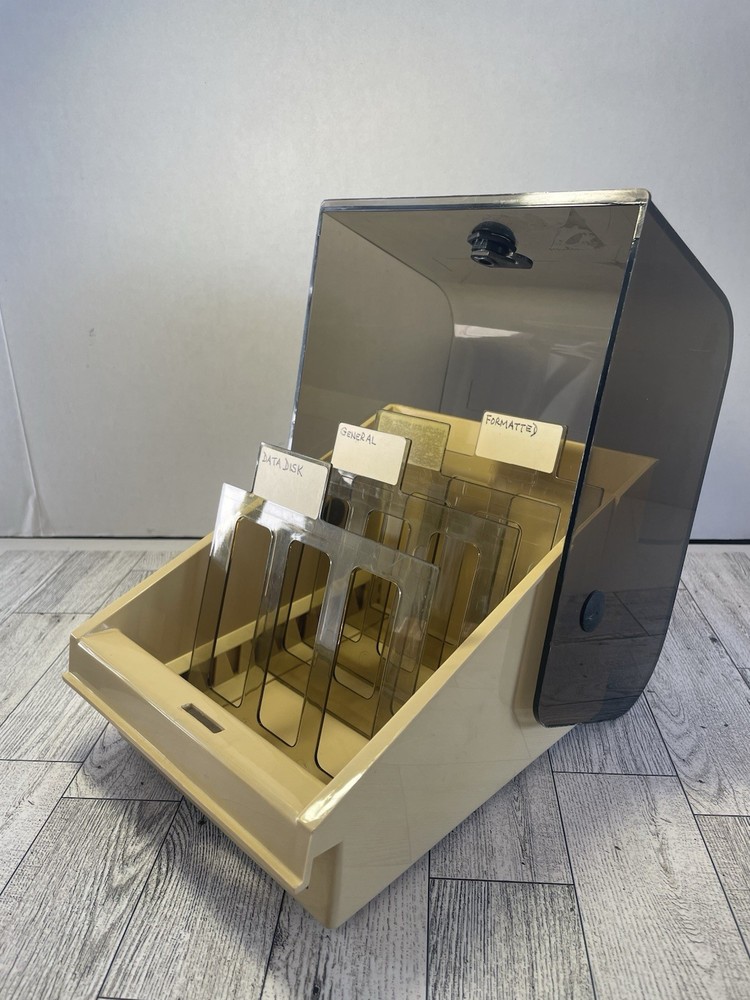 Eichner Diskette Filing Tray 5.25” 5 1/4” Floppy Disk Storage No Locking Keys