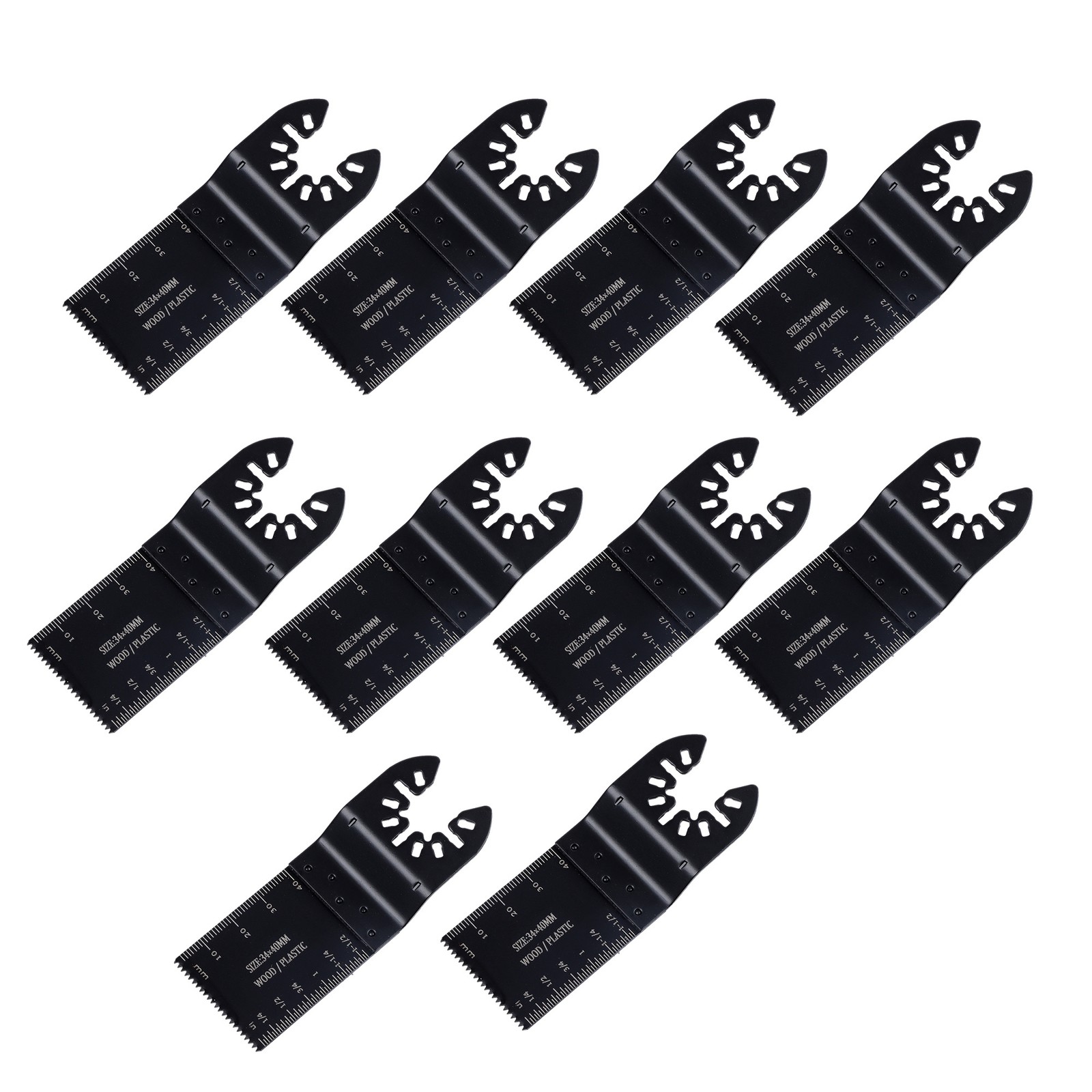 124PCS Oscillating Tool Blade Set Titanium Multi-Tool Blades with Sandpaper