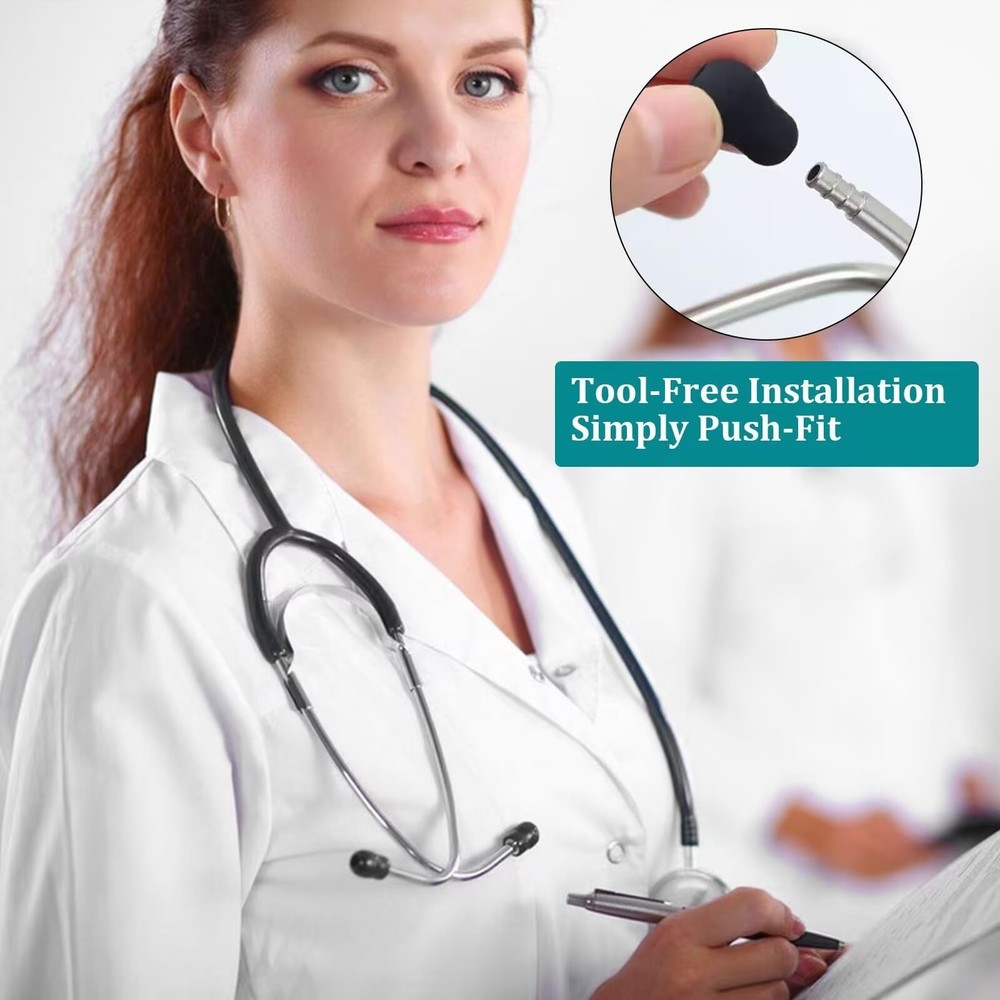 12pcs Soft Stethoscope Ear Tip Piece Replacement for Littmann Stethoscope, 3 ...