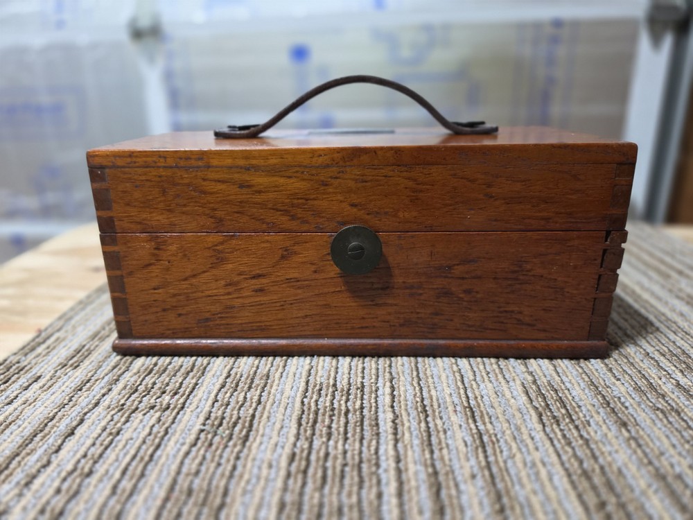 Antique MEGGER Insulation Tester & Hardwood Dovetail Box