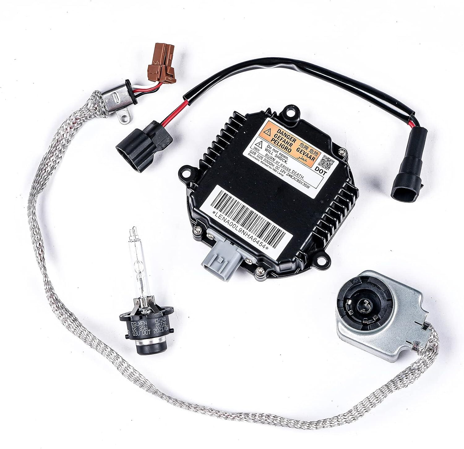 2 Set Xenon Ballast Igniter HID D2S Bulb Kit For 07-15 Infiniti G35 G37 Q40 Q50