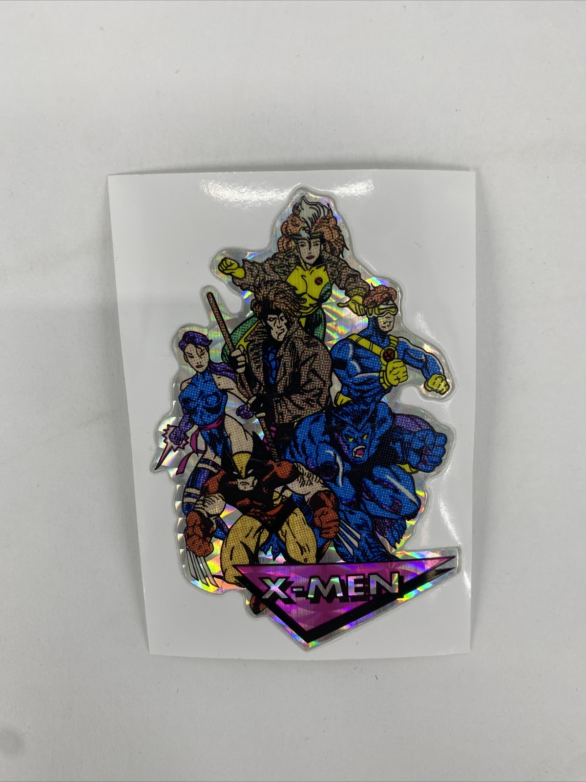 RARE Vintage X-Men 1992 Ser 4 Marvel Masterpieces Prism Vending Machine Sticker