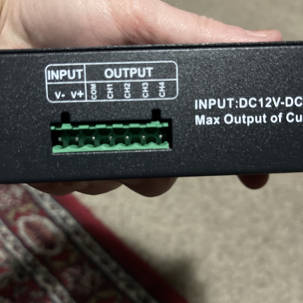 4 Channel DMX Decoder RGBW PWM DMX512 Dimmer Driver LED Strip Light Controller