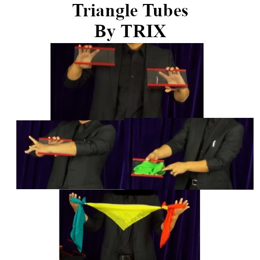 TRIANGLE DOUBLE TUBE SET BY TRIX  (2 TUBES & INSTRUCTIONS)