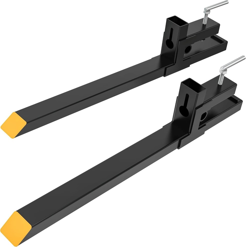 60" Clamp on Forks - Versatile Skid Steer Loader Attachments