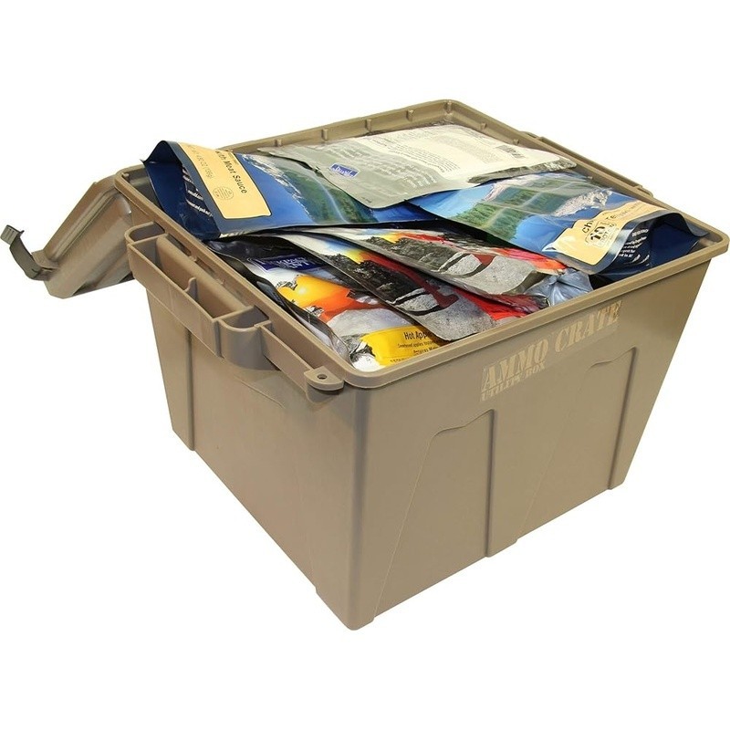 Heavy Duty Waterproof Storage Bin W/ Side Handles & Security Tie-Downs New