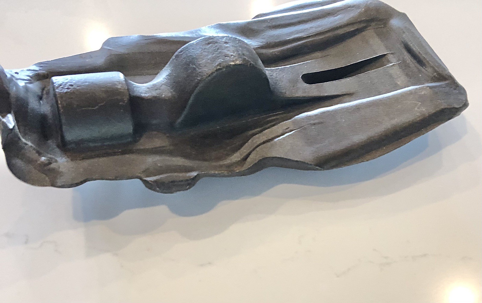 1920s Metal Hammer Forging, Antique Tool Claw Hammer Head, Forged Mold RARE