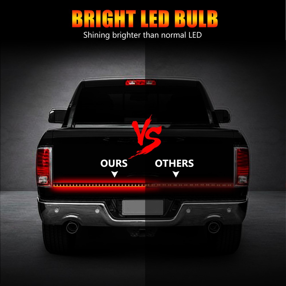 60" INCH LED Strip Tailgate Light Bar Reverse Brake For Chevy Ford Dodge Truck
