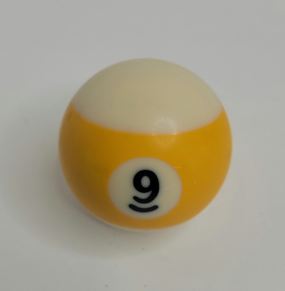 Replacement Pool Ball Billiards #9 - 2-1/4" Vintage