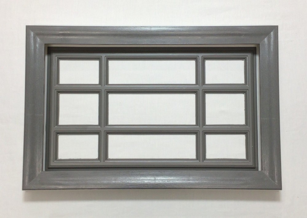 Charcoal Gray Amarr Garage Door Window Kit Short Panel Frame Insert Glass Option