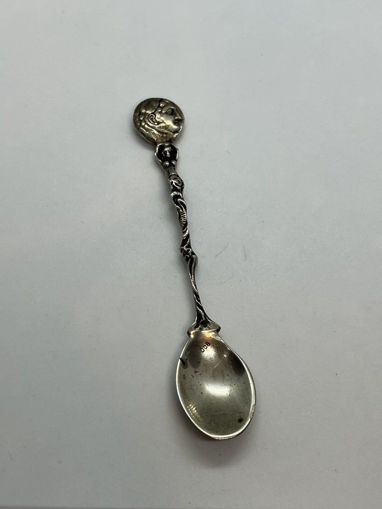 Vintage 800 silver small decorative spoon
