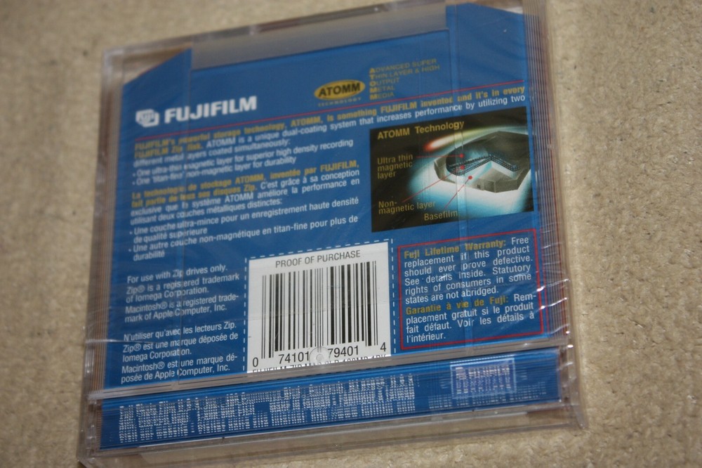 Fujifilm Zip Disk 100 MB Mac Formatted