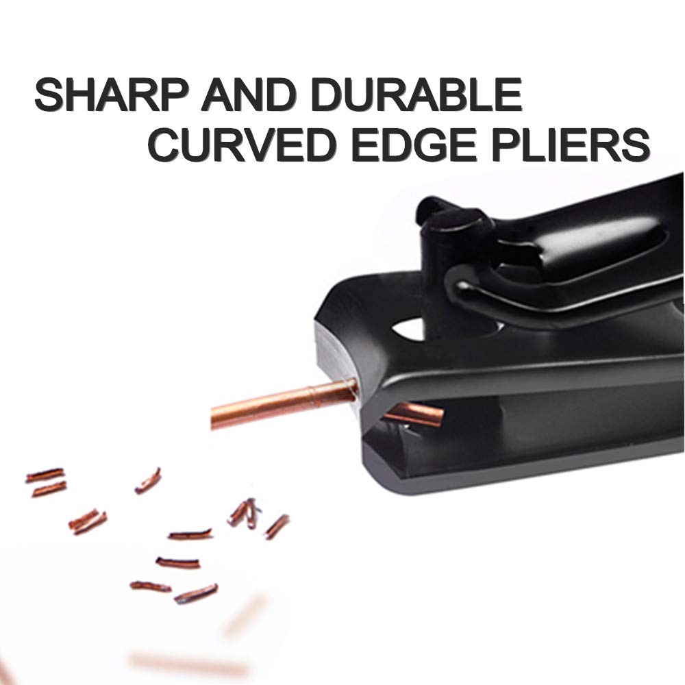 QURIPE 7pcs Manicure Set, Nail Clippers Kit, Stainless 7 Piece Black