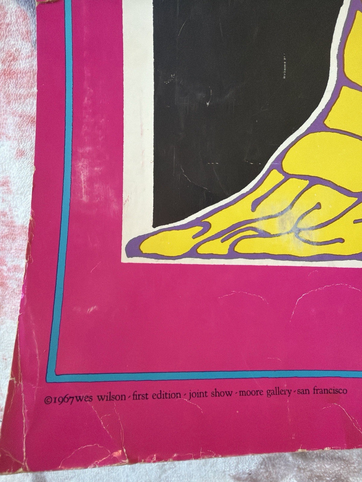 1967 Joint Show Exhibition Wes Wilson Psychedelic Poster San Francisco