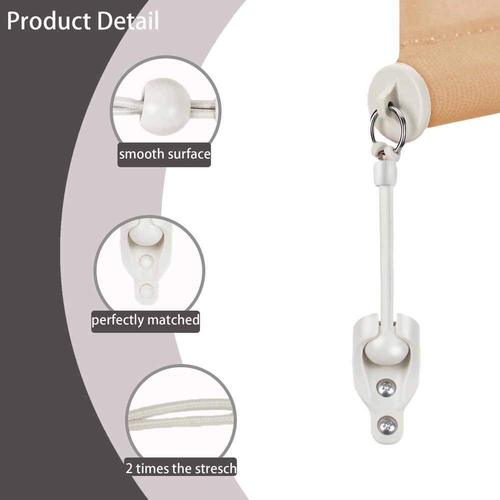 Sunshade Shade Hardware Bungee kit and End Cap Coolaroo Replacement Part for ...
