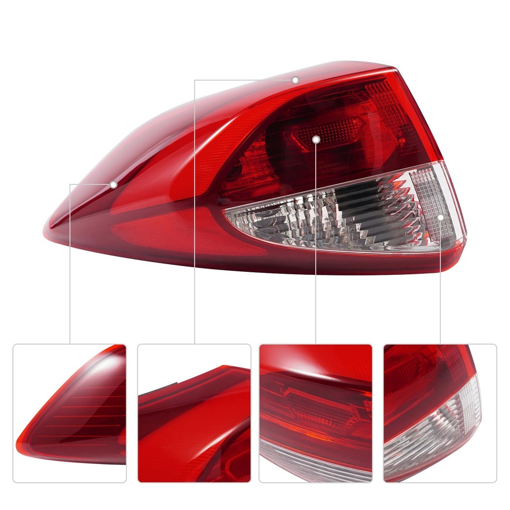 Tail Light Assembly for 2016 2017 2018 Tucson Driver Side Halogen Rear Left