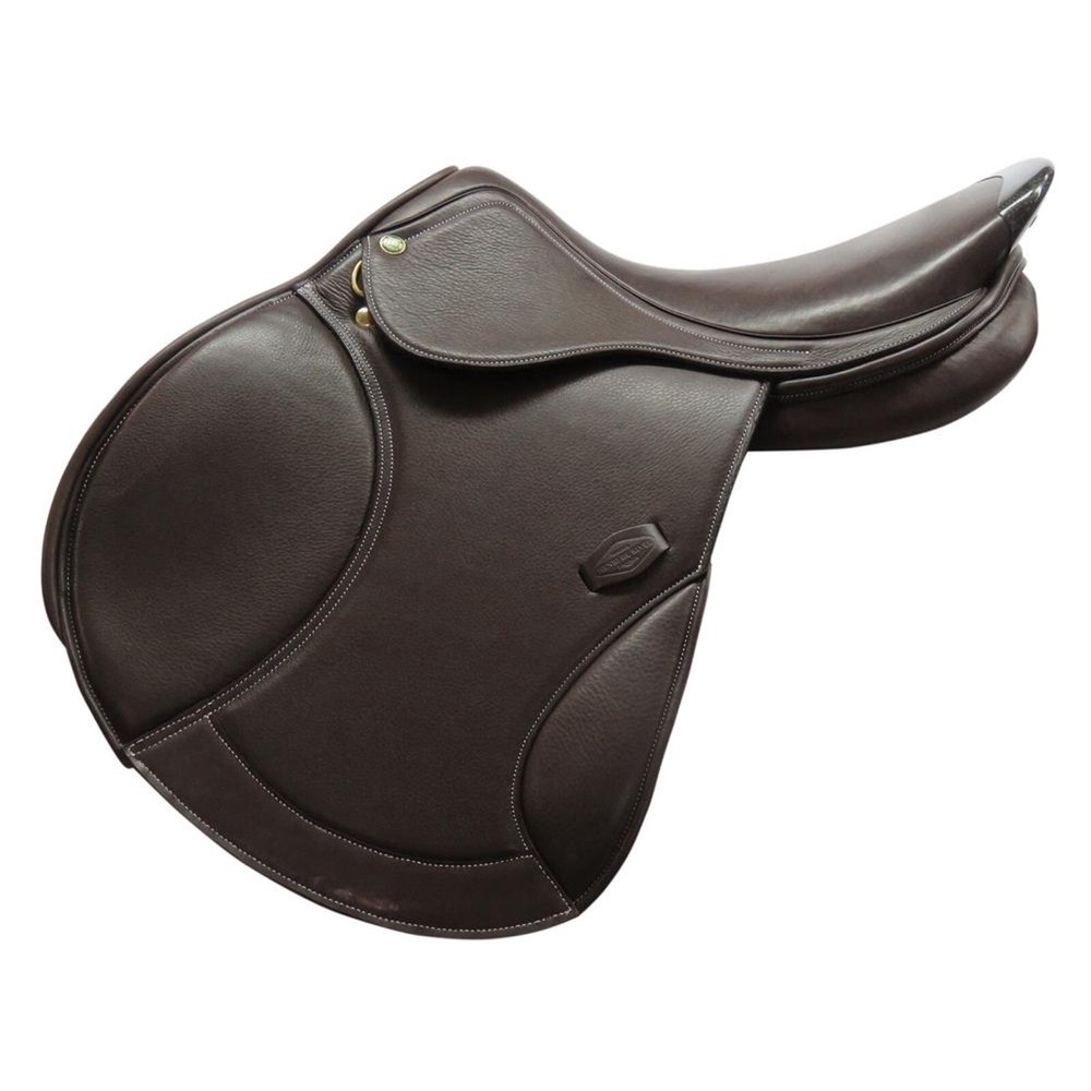 Leather Jumping/Close contact, Double Flap Changeable Gullets Saddle