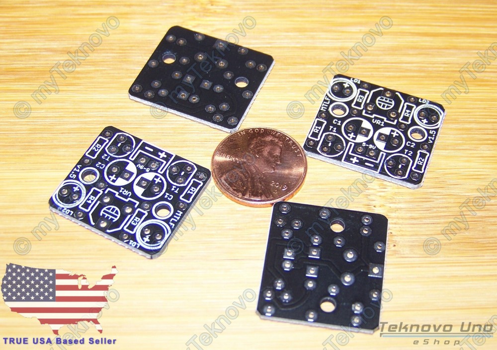 10x PCB Only for Mini LED Adjustable Flasher Blinker Flip-Flop Flash - USA