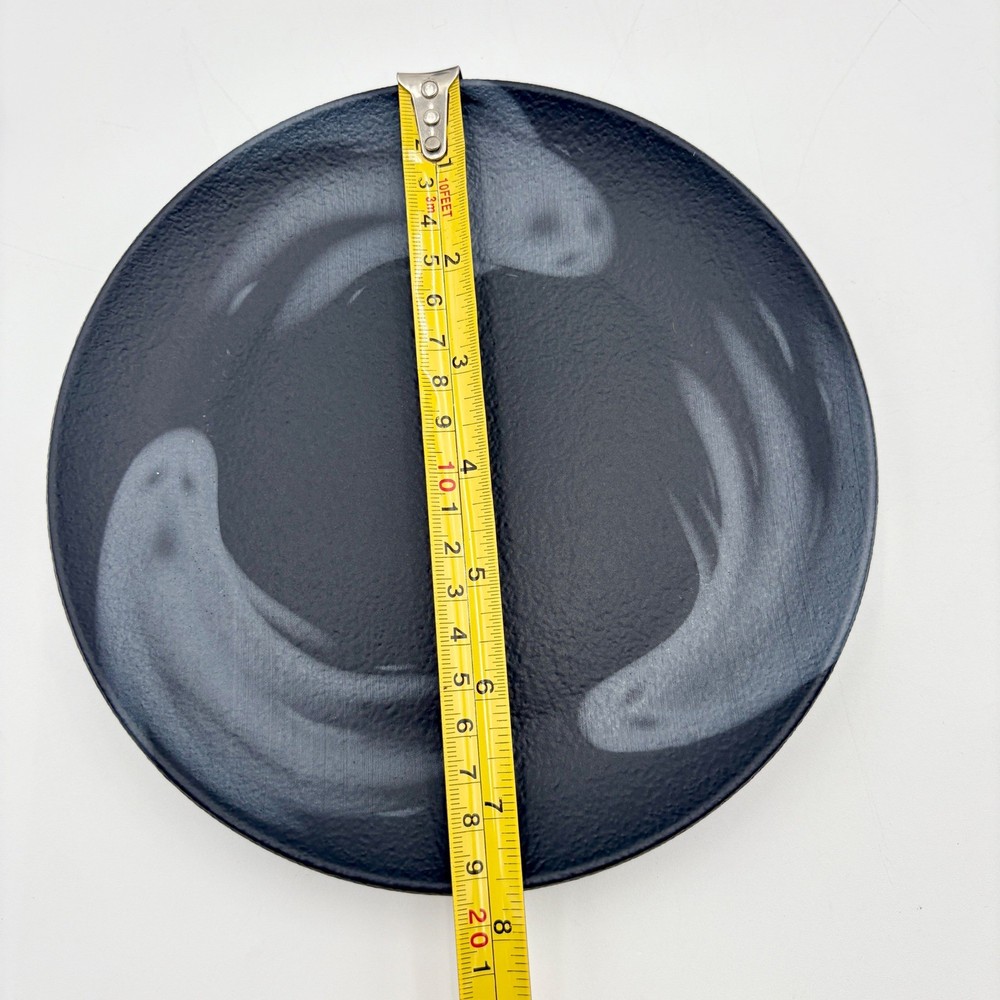 Halloween Black Ghost Dinnerware 7pc Set, Dinner, Salad Plate, Bowl, Platter