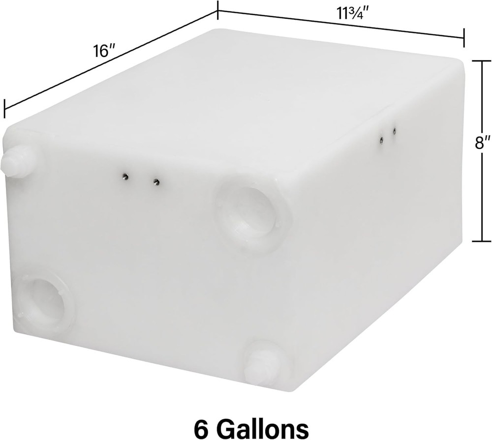 Ameri-Kart 5 Gallon RV Fresh Water Tank, Potable Water Storage Tank for Drinking