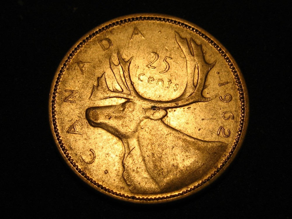 1962 80% Silver Canadian Quarter