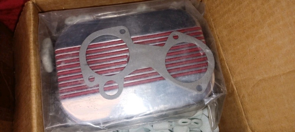 *NOS PAIR* B&M Supercharger Side Draft Carburetor Filter Assemblies W/ Gaskets