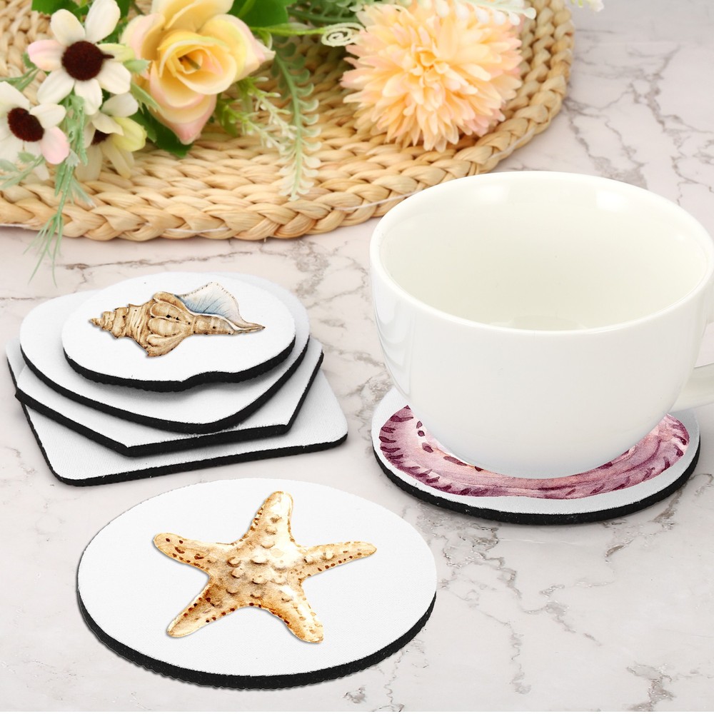 Sublimation Coaster Blanks, 24Pcs 3.54" Square Blank Cup Coasters