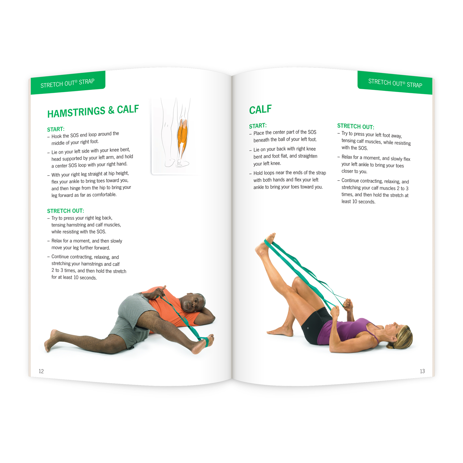 The Original Stretch Out Strap with Exercise Book – Made in the USA by OPTP –