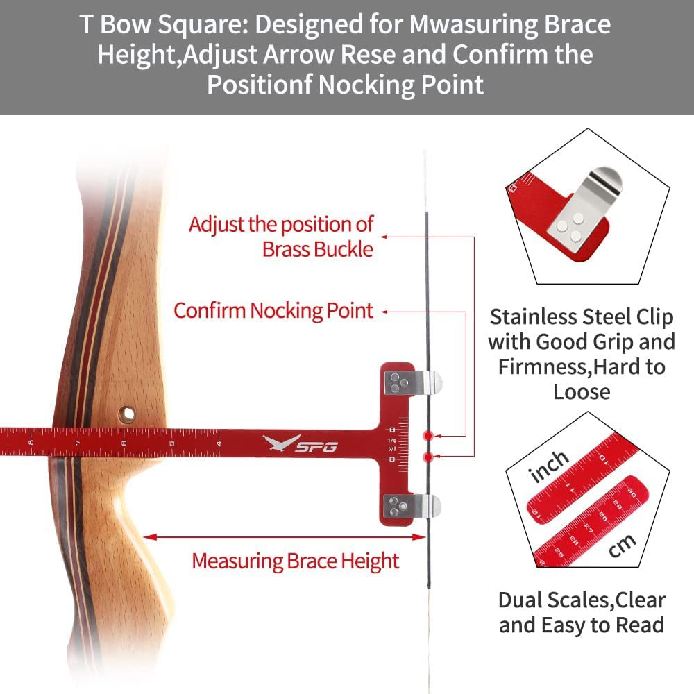 Archery Bow Square Nocking Points Pliers Bow String Knock Kit T Shape Turning Bo