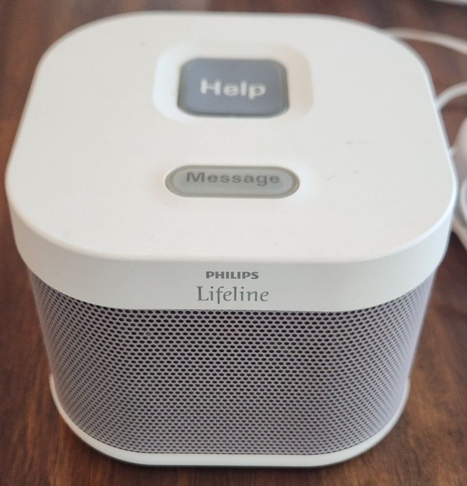 Phillips Lifeline Speaker 7200C Auto Alert Button & Charger