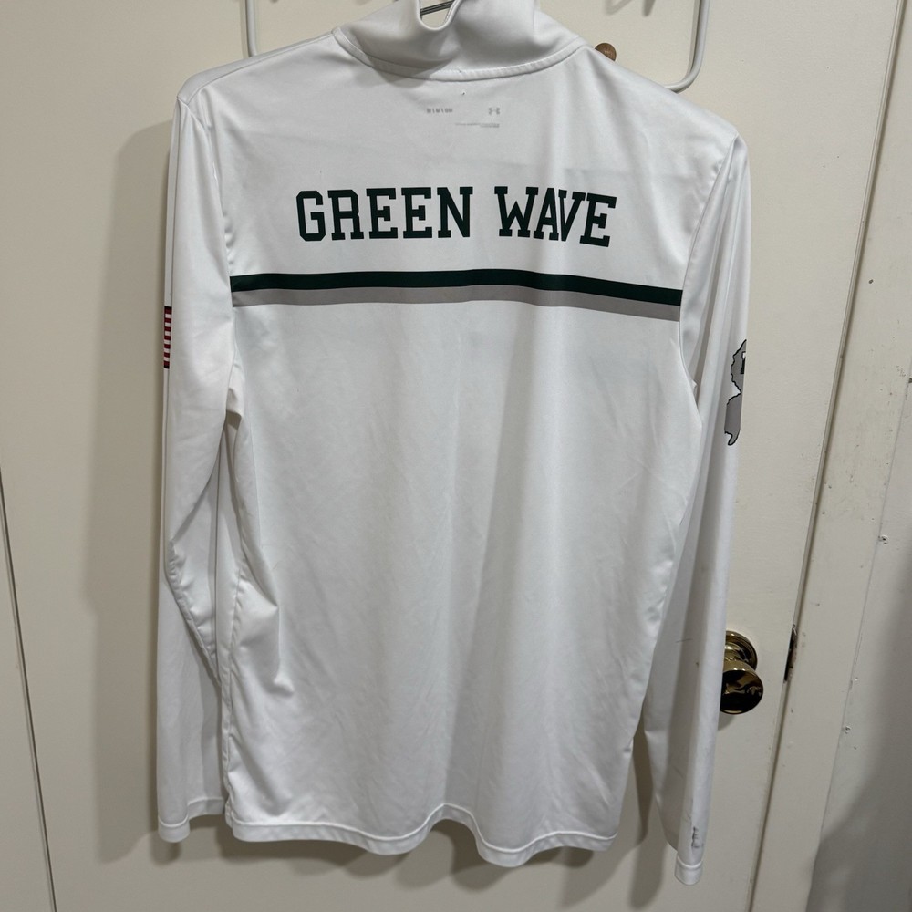 Under Armour Delbarton Prep Green Wave NJ 1/4 Zip Pullover Men’s Size Medium