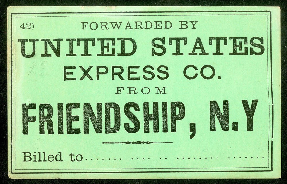 US Stamps XF Express Co Forwarding Label