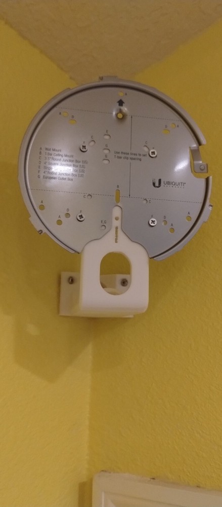 Access Point inside corner mount facing front view