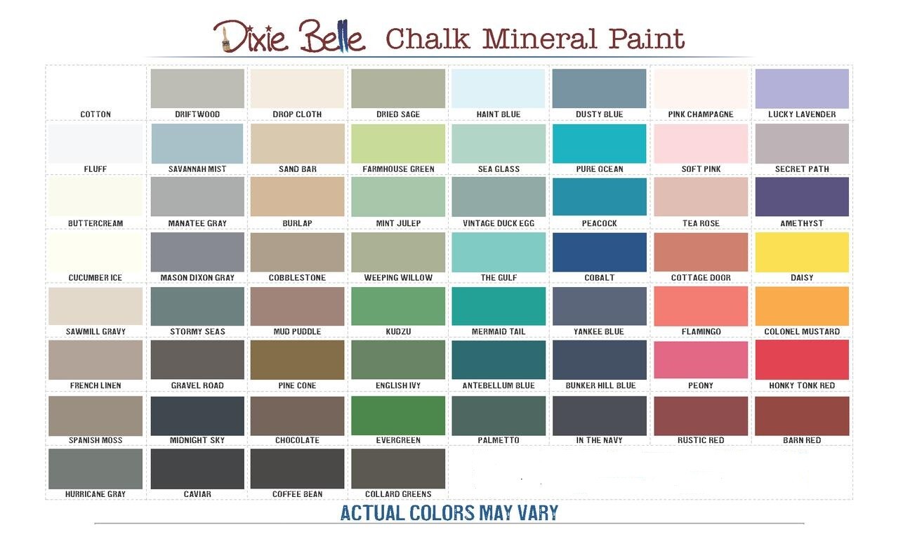 Dixie Belle Chalk Mineral Paint All Colors