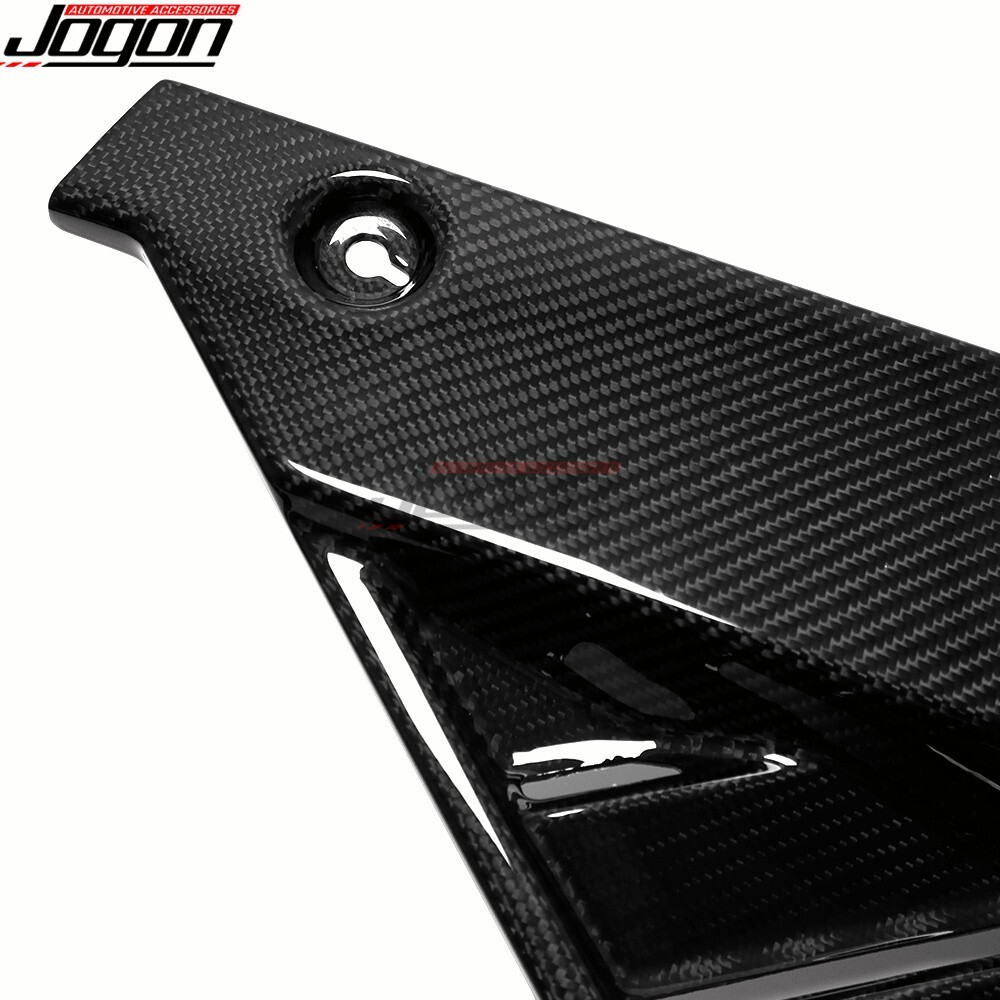2PC Real Carbon Intake Engine Side Panel Trim For Corvette C8 Stingray Coupe 20+