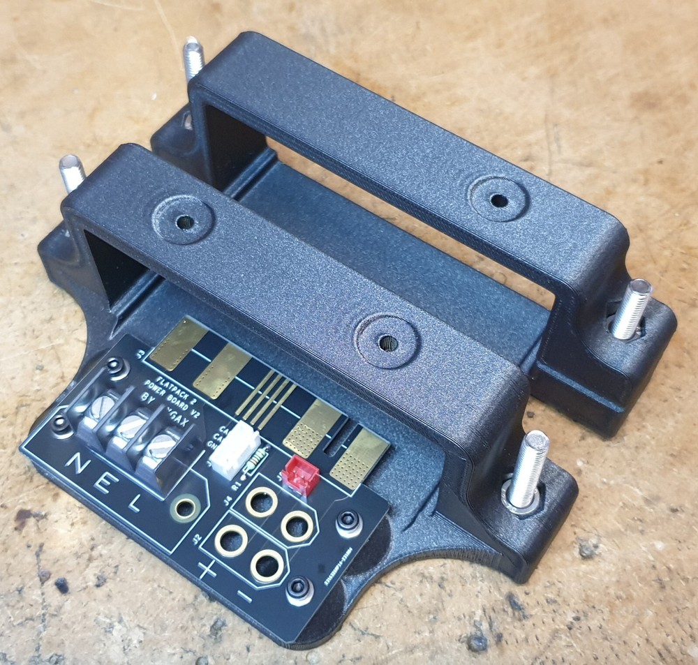 Eltek Flatpack 2HE 3D Printed Mounting Brackets
