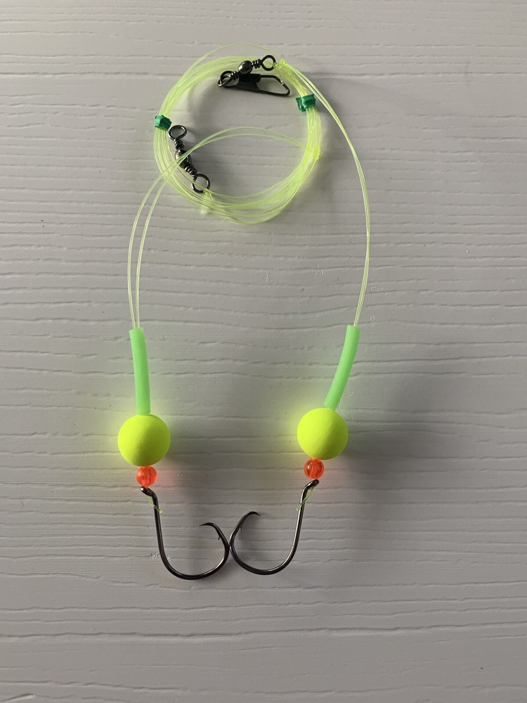 Pompano rig (4 packs ) 30 lb Mono , 2/0 circle hooks