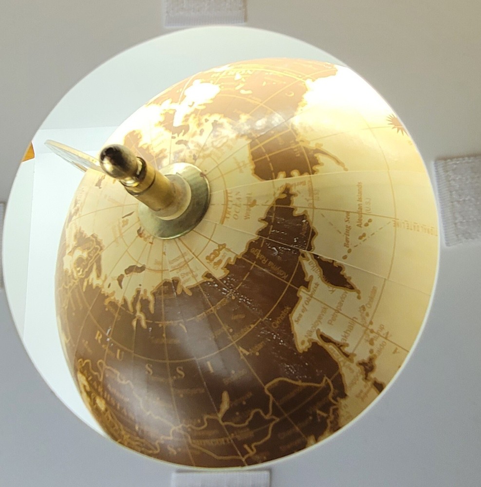 Vintage Earth Globe World Rotating Sm Desk