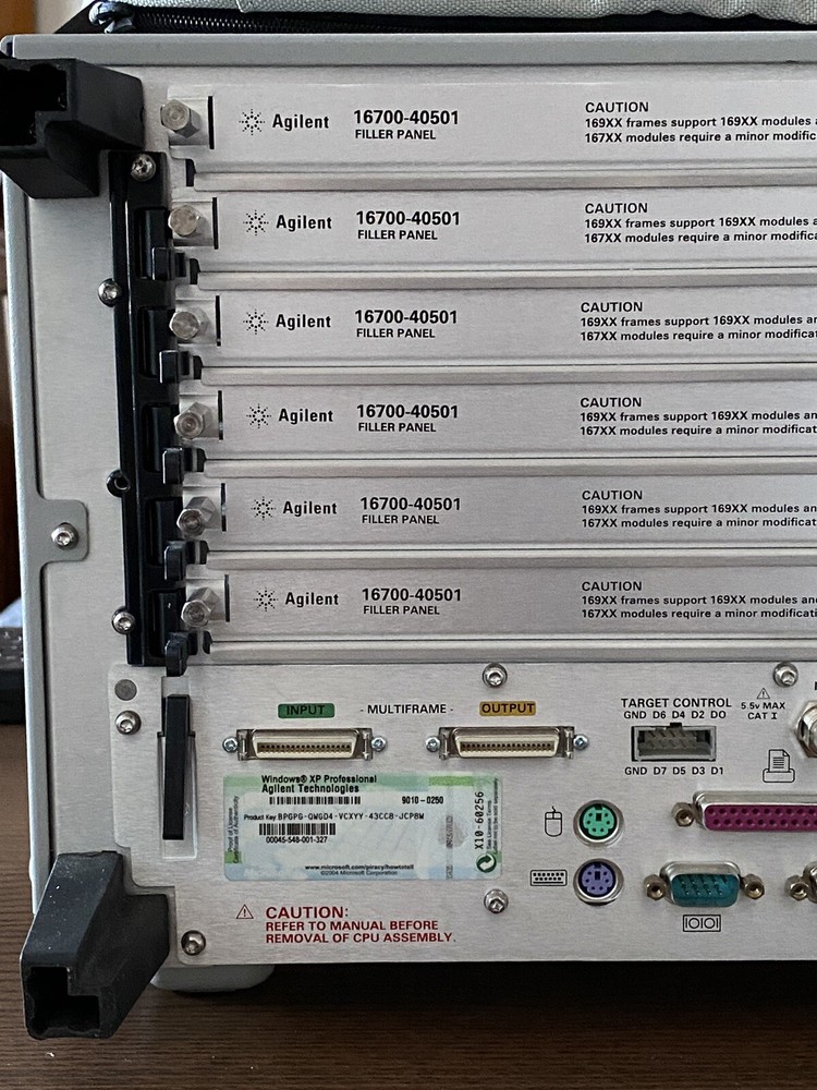 Agilent 16902A Logic Analyzer System Mainframe Windows XP SP3