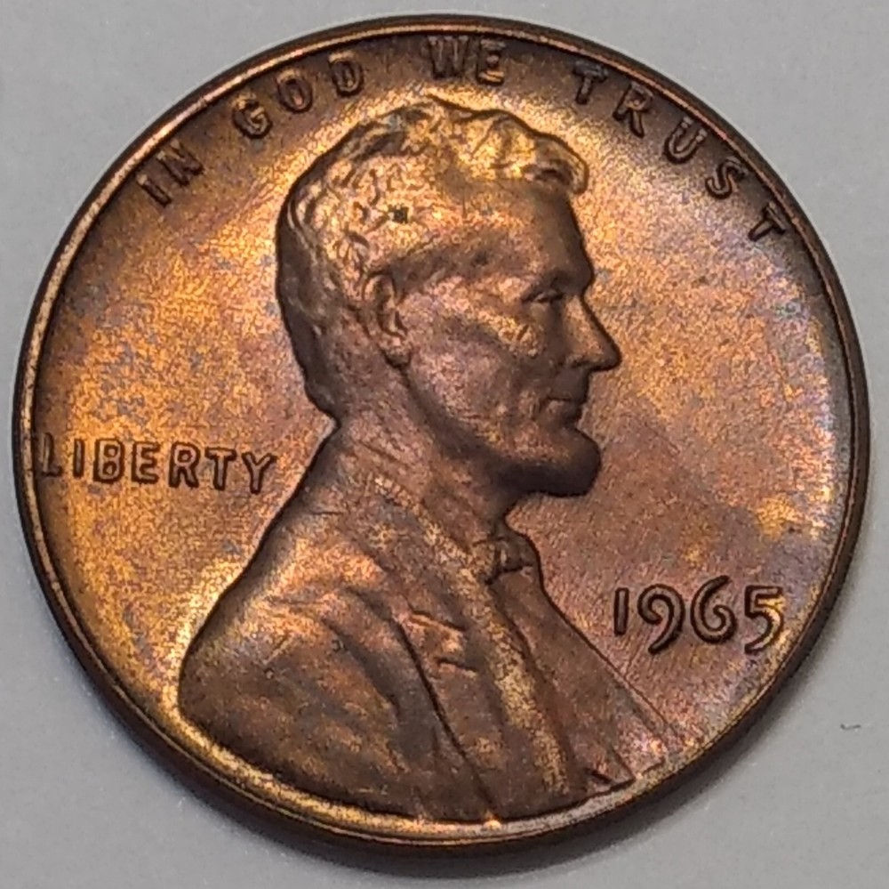 1965 Lincoln Cent Choice Mint State ~ BN  ~ Toned