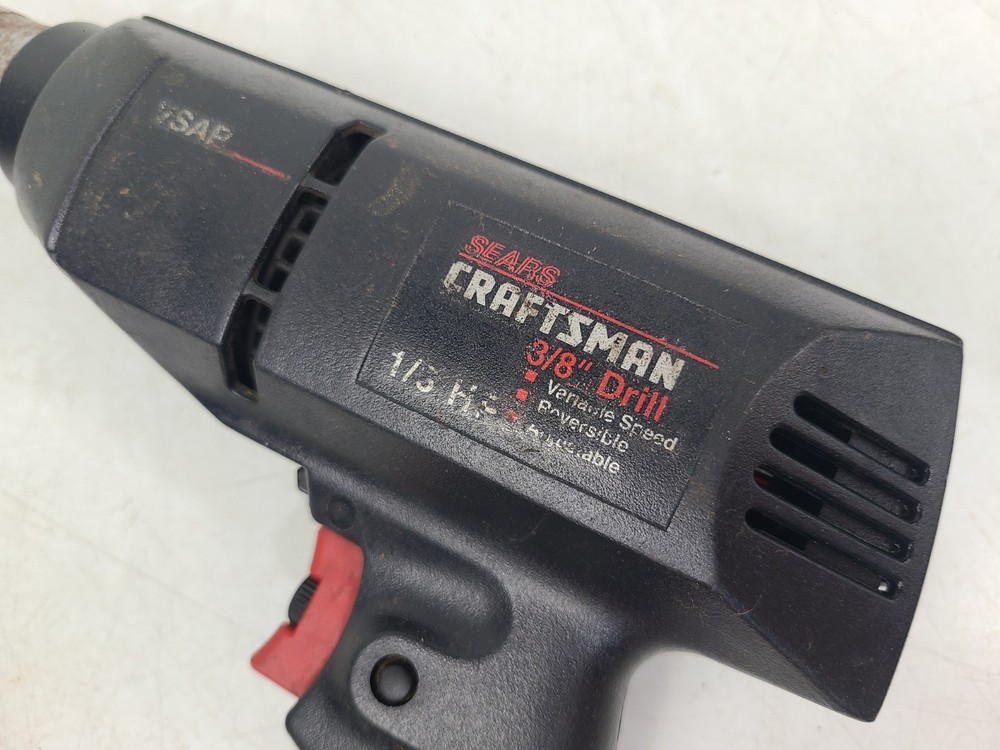 VINTAGE CRAFTSMAN 315.101400 3/8" VARIABLE REVERSIBLE DRILL (TESTED)