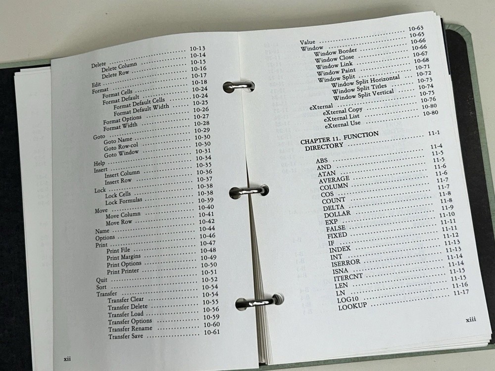 IBM Multiplan Electronic Worksheet Computer Software by Microsoft MANUAL ONLY