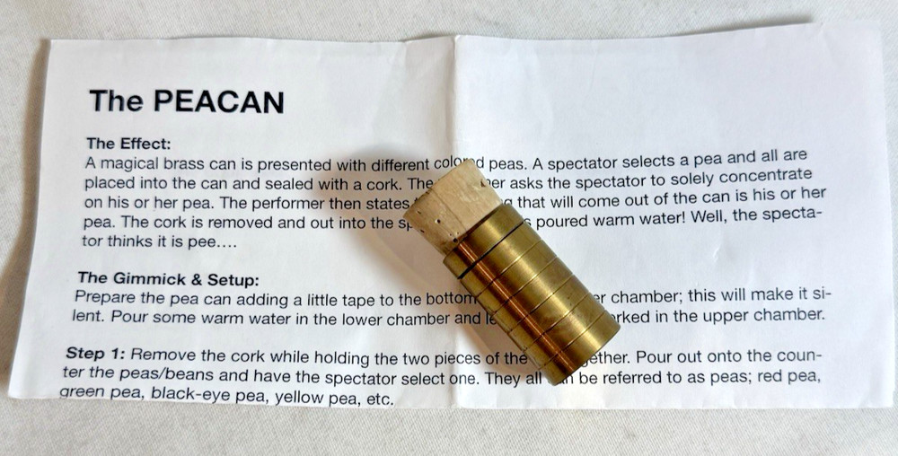 Vintage Brass PEACAN Magic Makers Magic Trick