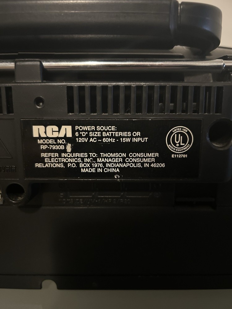RCA RP-7930B Boombox