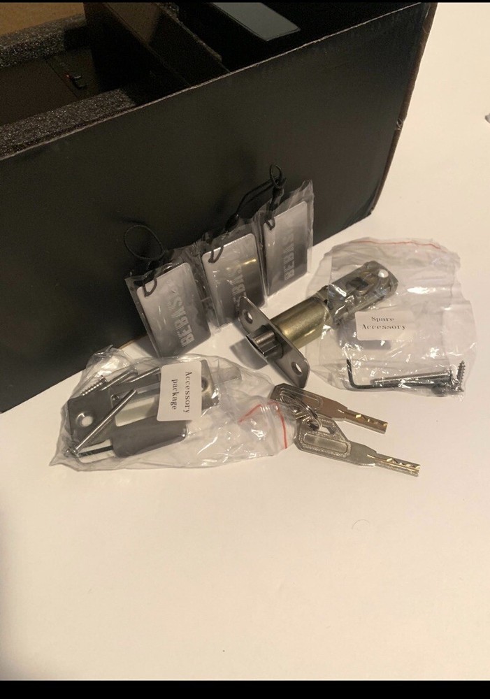 BEBASIA Fingerprint Lock, Keyless Entry Door Lock Digital Free App, Fobs, Code